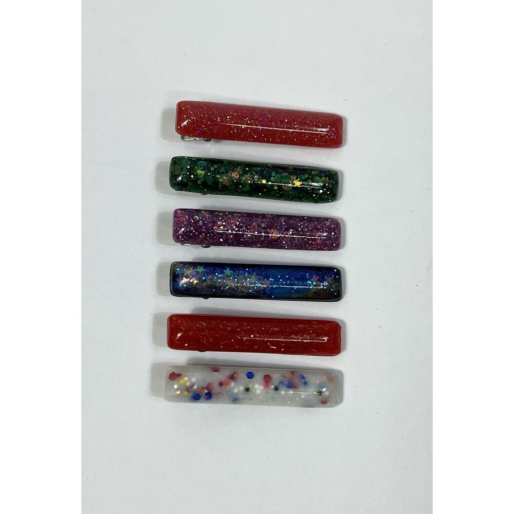 Beau Charming Handmade Glitter Hair Clips!